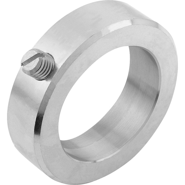 Shaft Collar DIN705, Form:A Grub Screw With Slot, Stainless Steel Bright 18X32, B=14